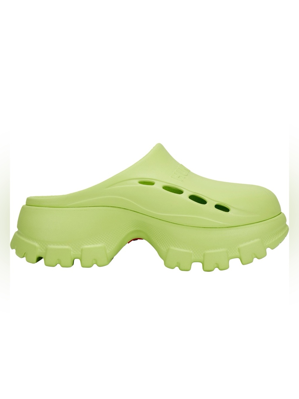 NWT! Hunter Bryce Platform Chartreuse Green Mules Clogs Women’s Size 8